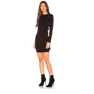 ami rib dress by lna clothing Ami Paris Ribbed Jersey Maxi Dress